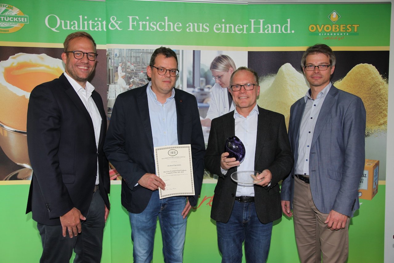 OVOBEST Eiprodukte GmbH & Co. KG zum weltweit besten und innovativsten Unternehmen der Eierbranche ausgezeichnet Image 1